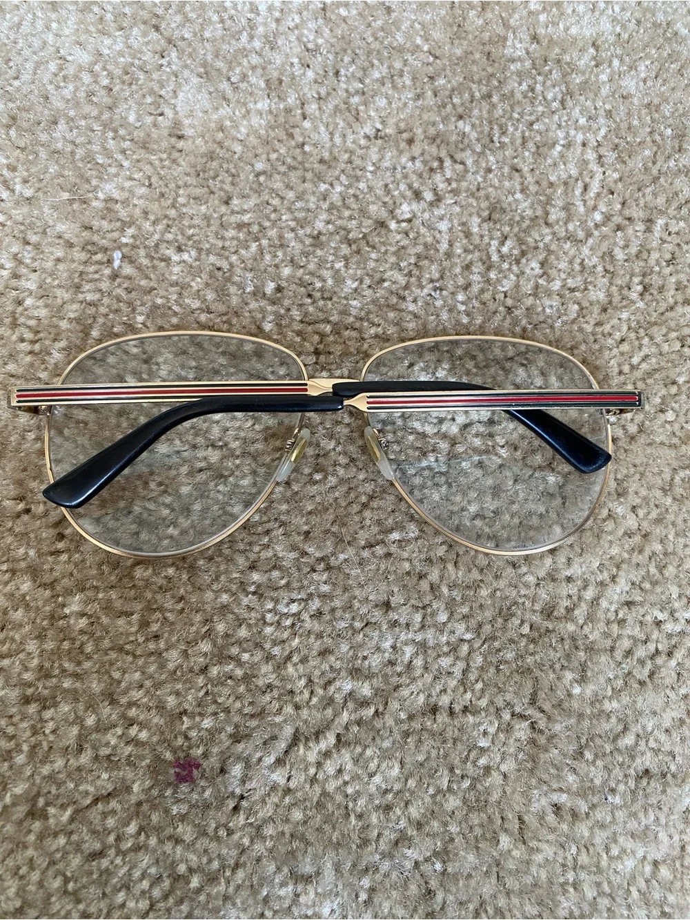 Gucci GG0138S Authentic Gucci GG0138S 003 Gold Wire Eyeglass Frames Full-Rim Avi